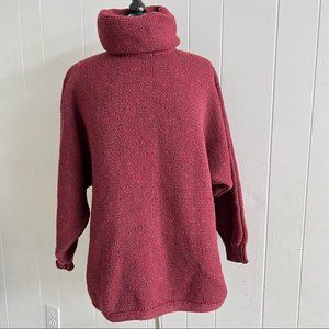 Vintage real wool chunky boho knit sweater by Ramsay of Dublin made